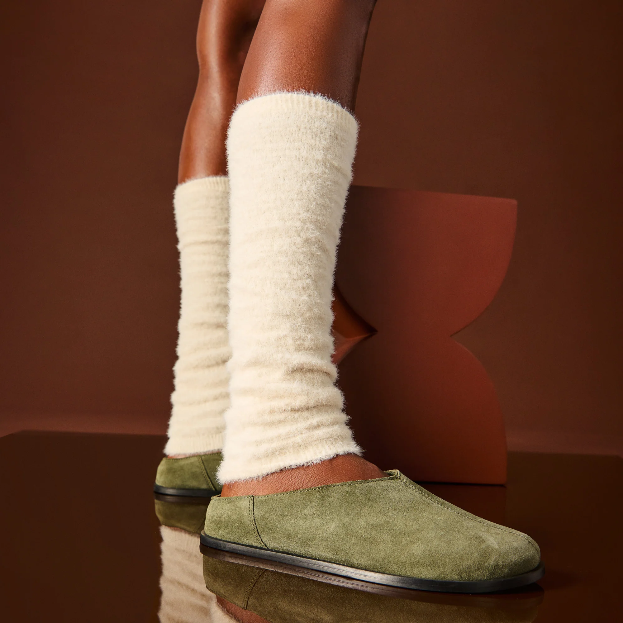 Cloud-Soft Mink-Touch  Leg Warmers