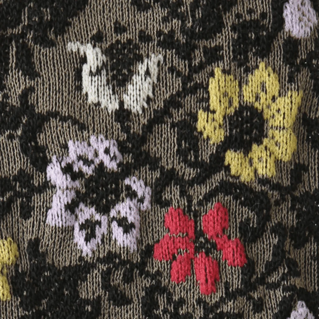 Float Flower Cotton Tabi  Crew Socks - Image 11