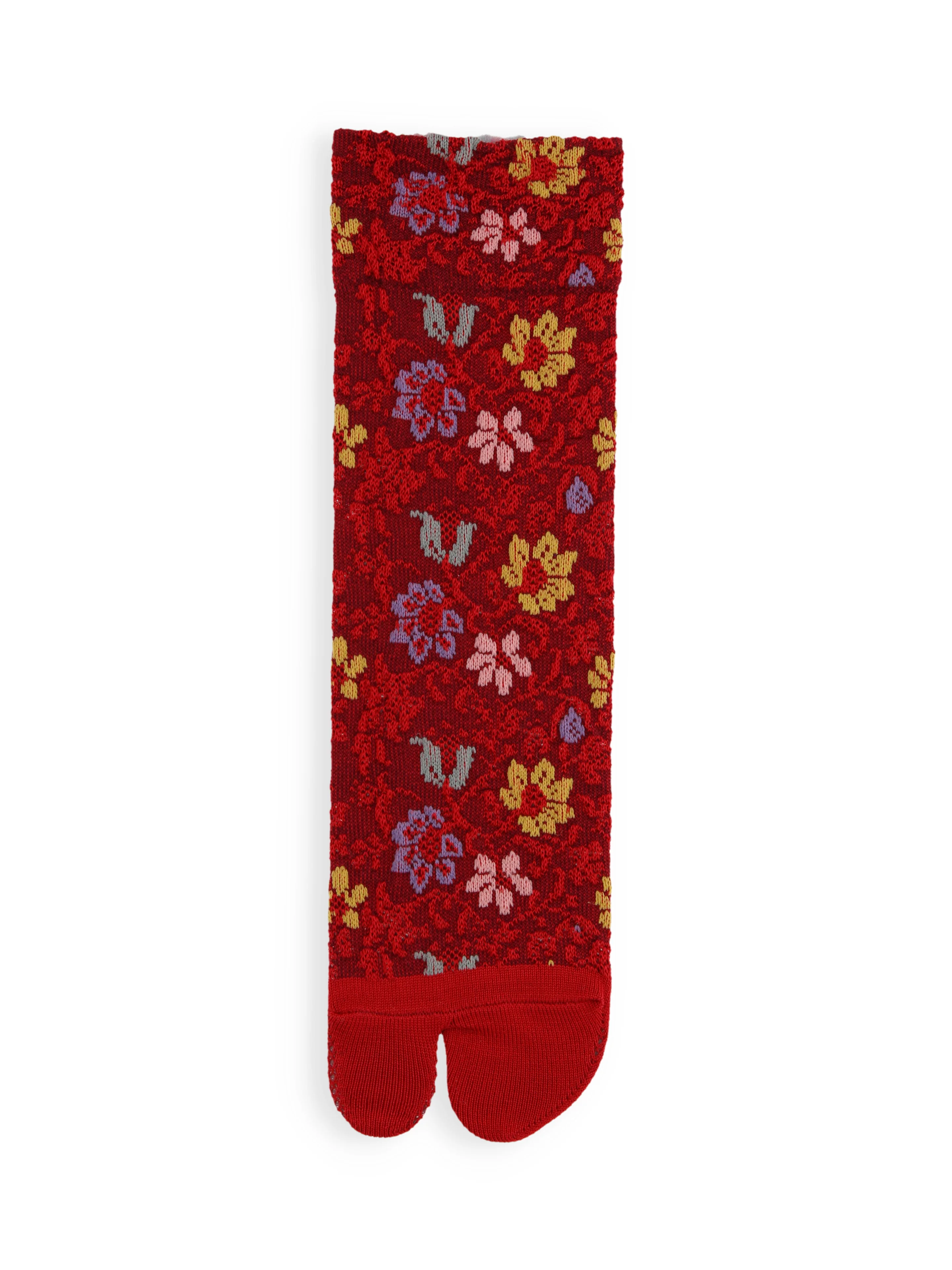 Float Flower Cotton Tabi  Crew Socks - Image 16
