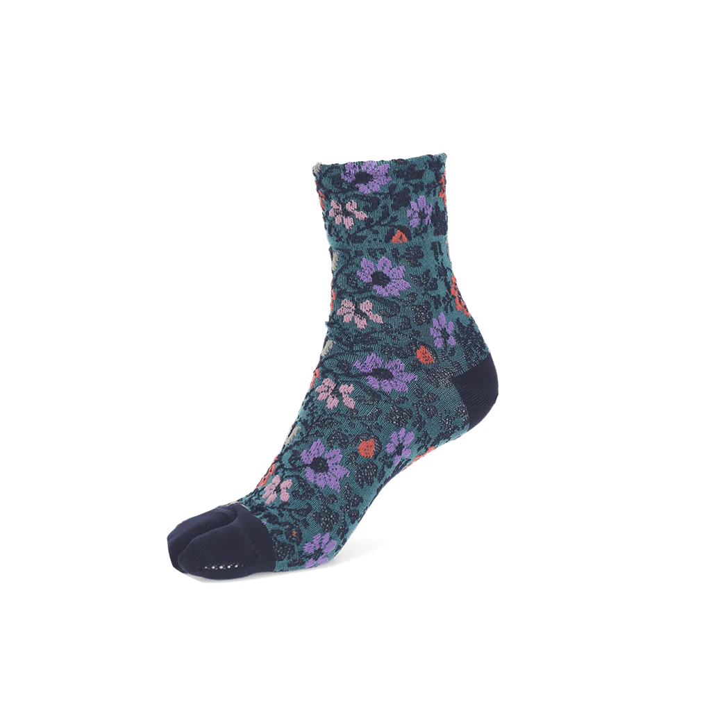 Float Flower Cotton Tabi  Crew Socks - Image 17