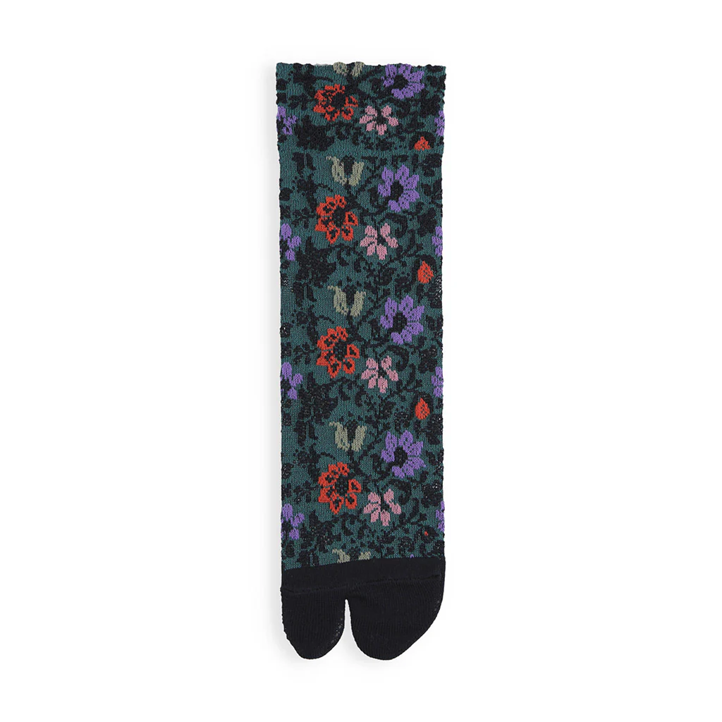 Float Flower Cotton Tabi  Crew Socks - Image 18