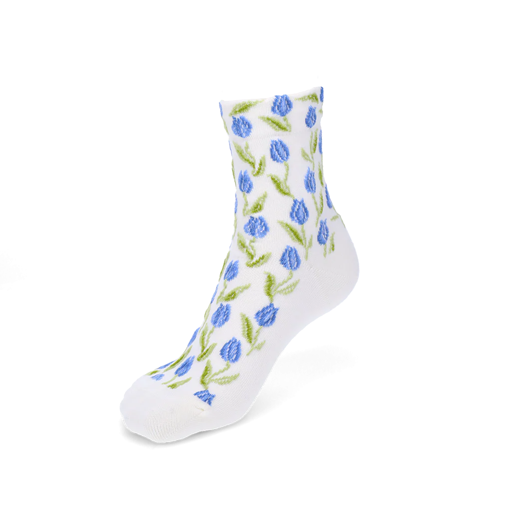 Float Tulip Cotton  Quarter Socks - Image 7