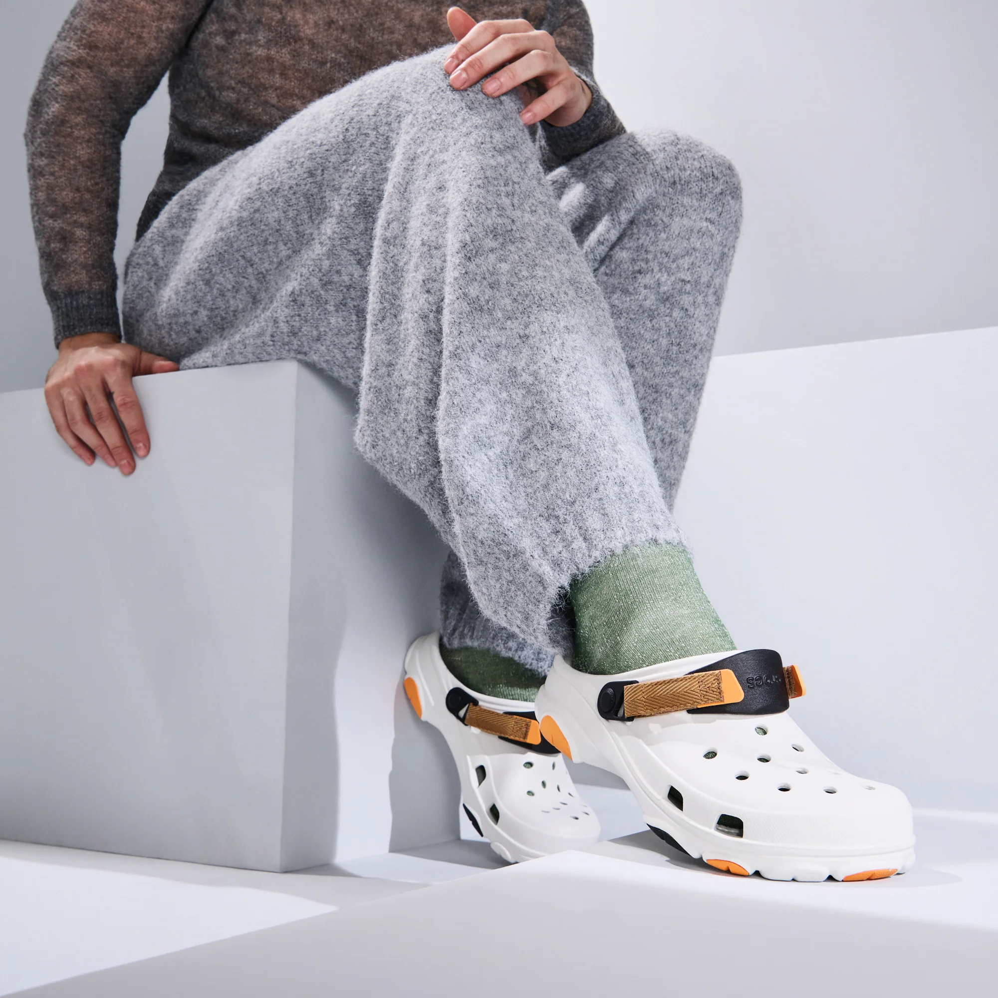Full-Pile Organic Cotton  Lounge Crew Socks - Image 2