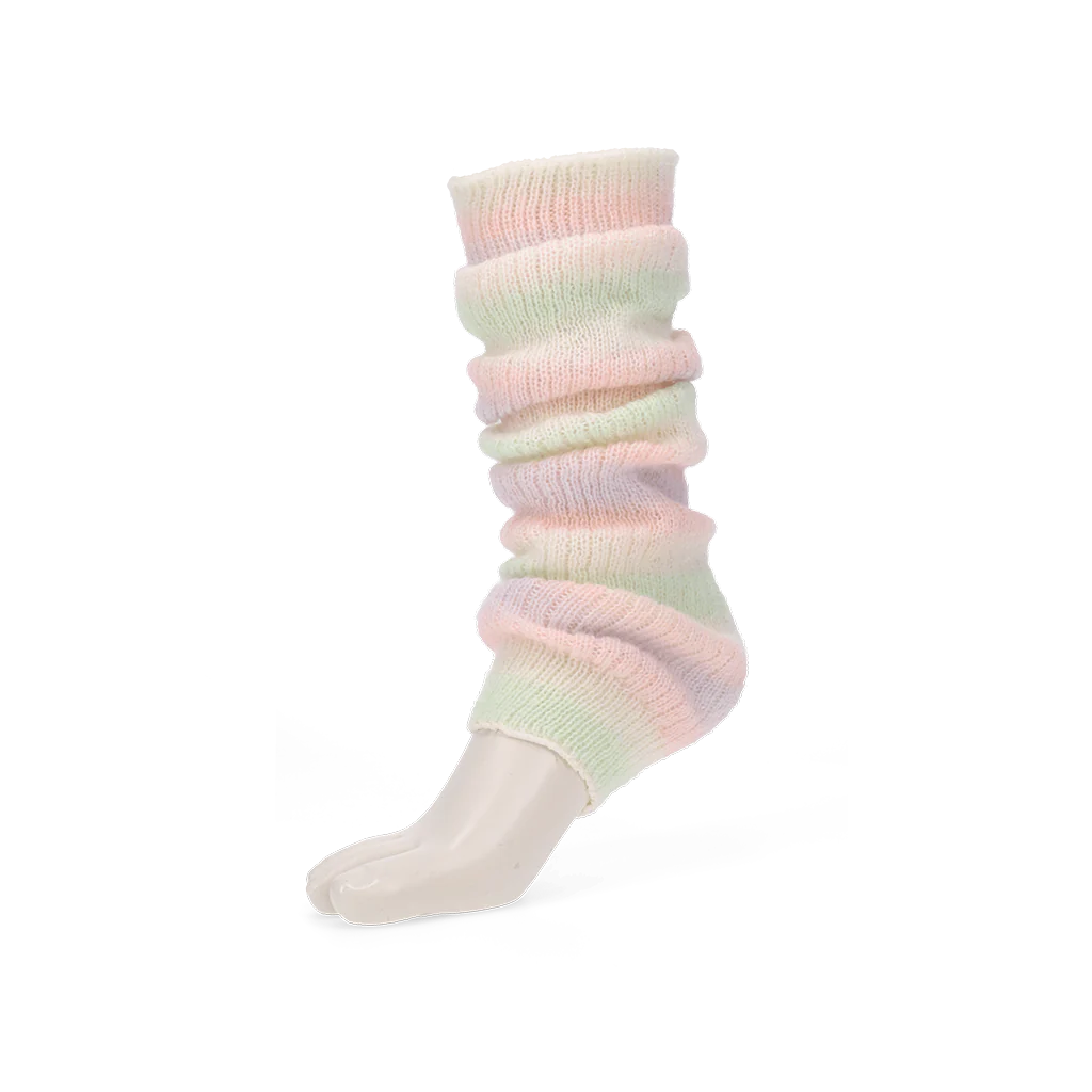 Fuzzy Ombre Stripe Merino  Leg Warmers - Image 5