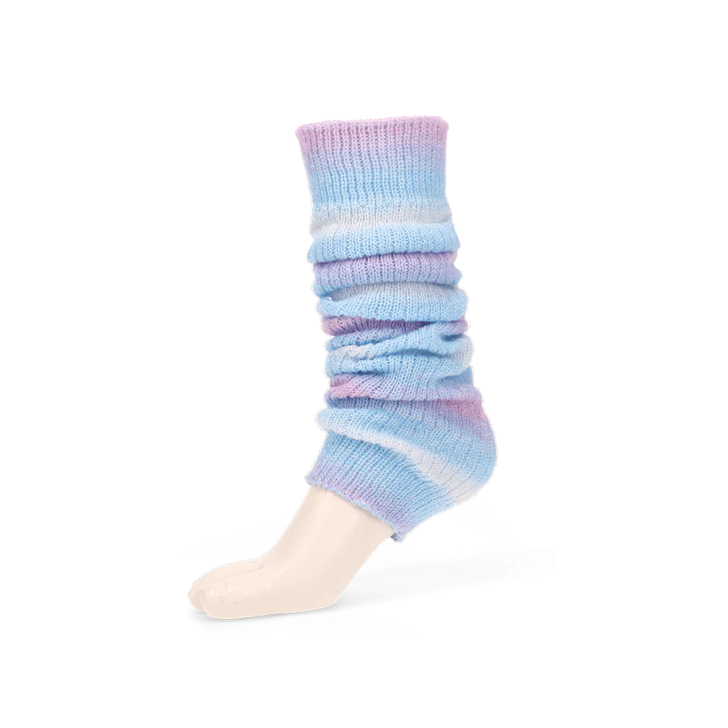 Fuzzy Ombre Stripe Merino  Leg Warmers - Image 7