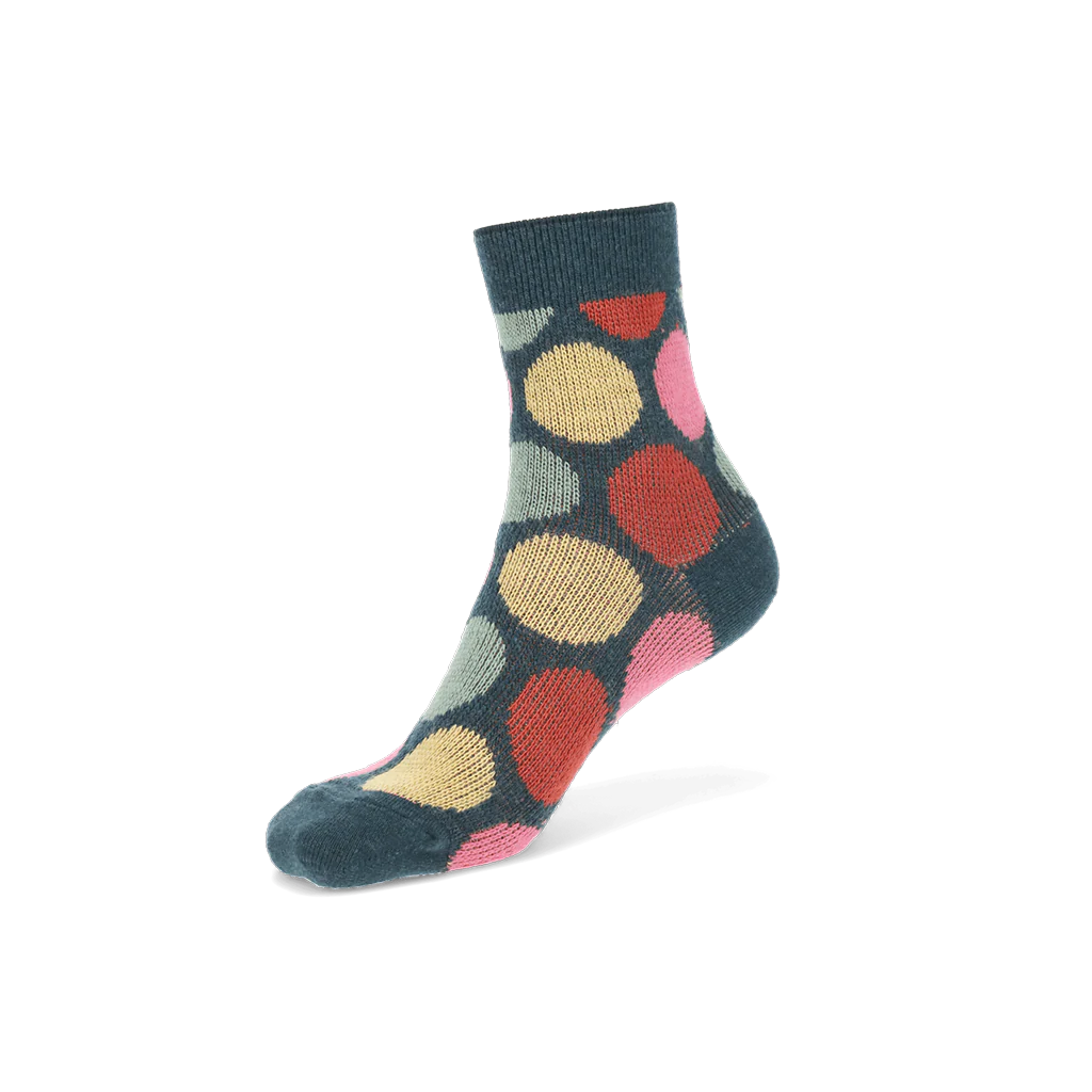 Jacquard Dot Merino  Quarter Socks - Image 4