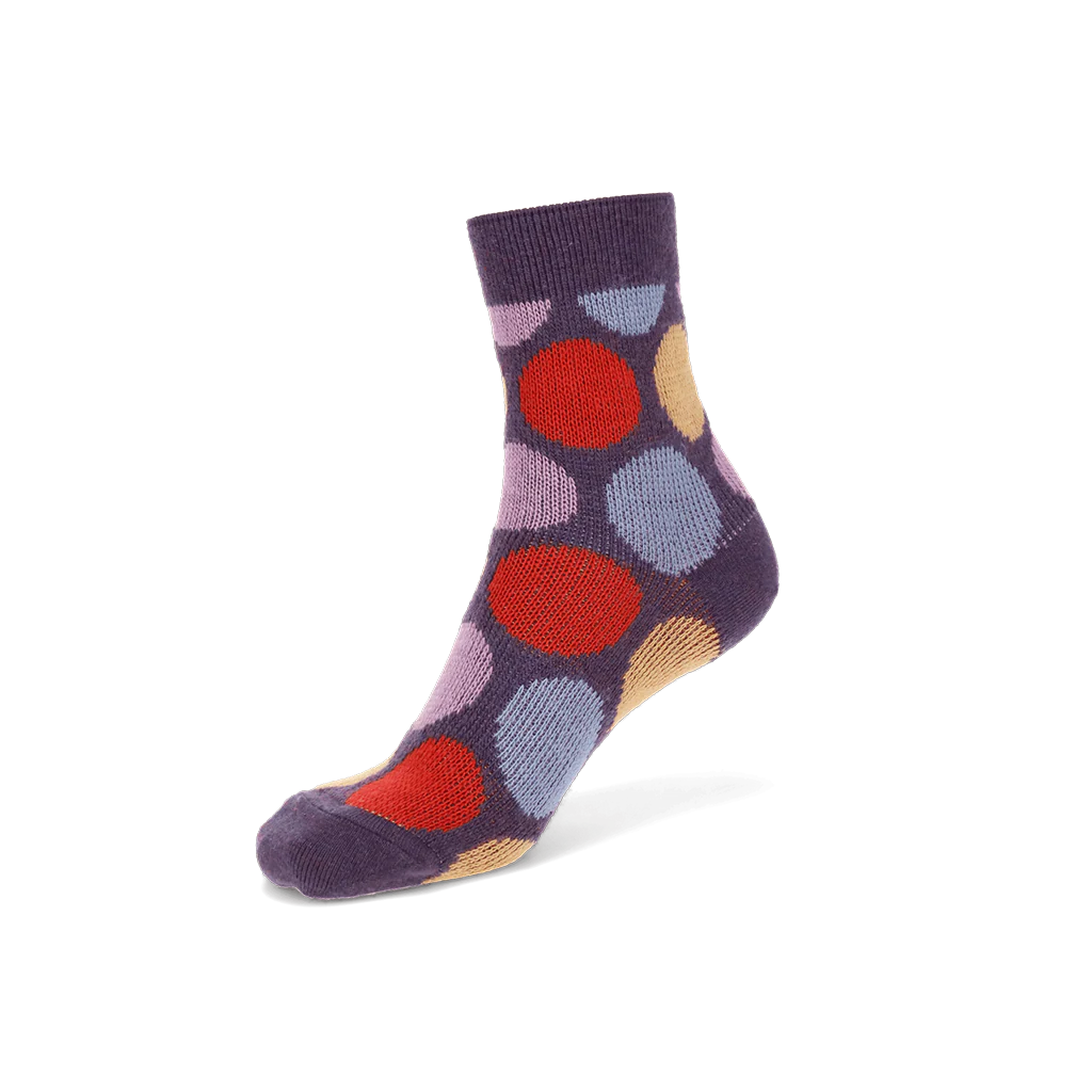 Jacquard Dot Merino  Quarter Socks - Image 5
