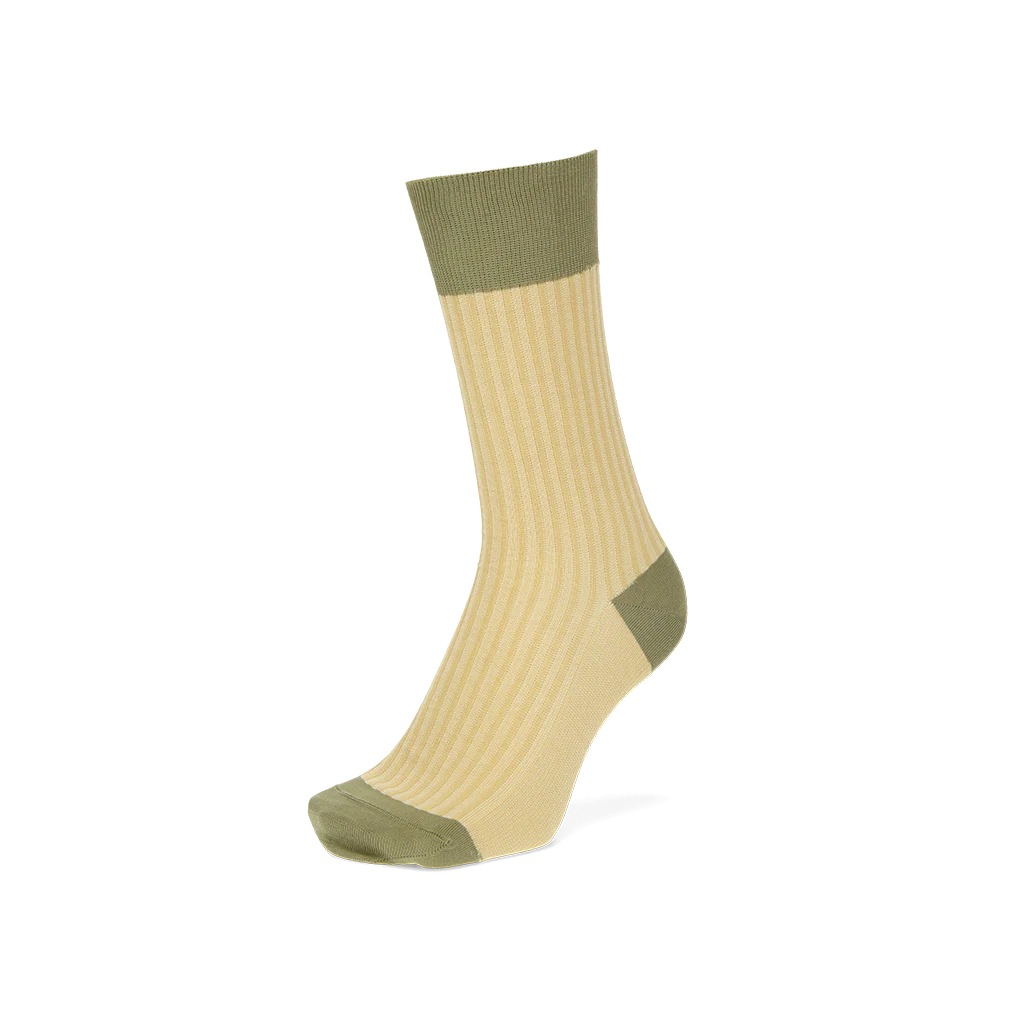Striped Silky Cotton  Crew Socks - Image 3