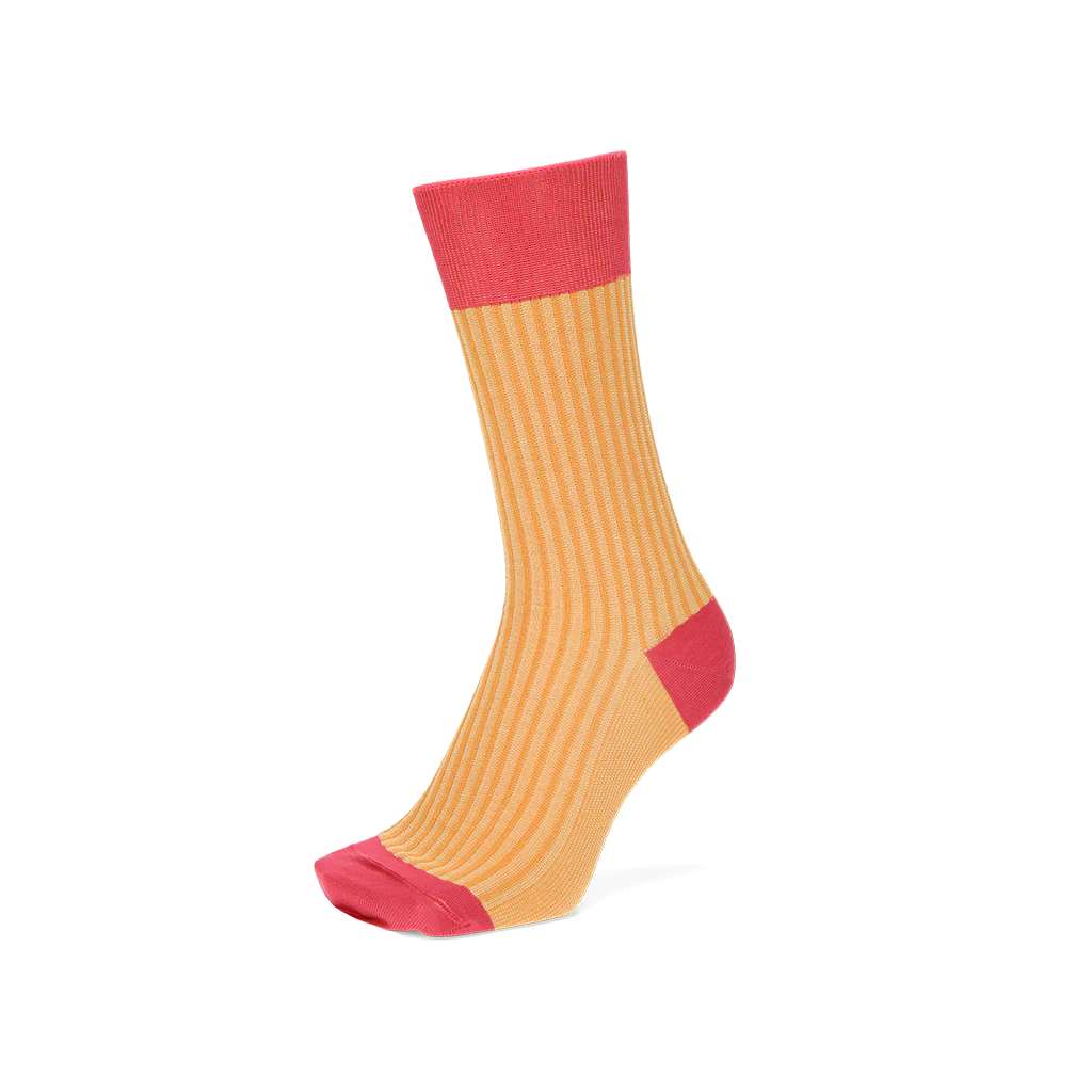 Striped Silky Cotton  Crew Socks - Image 4