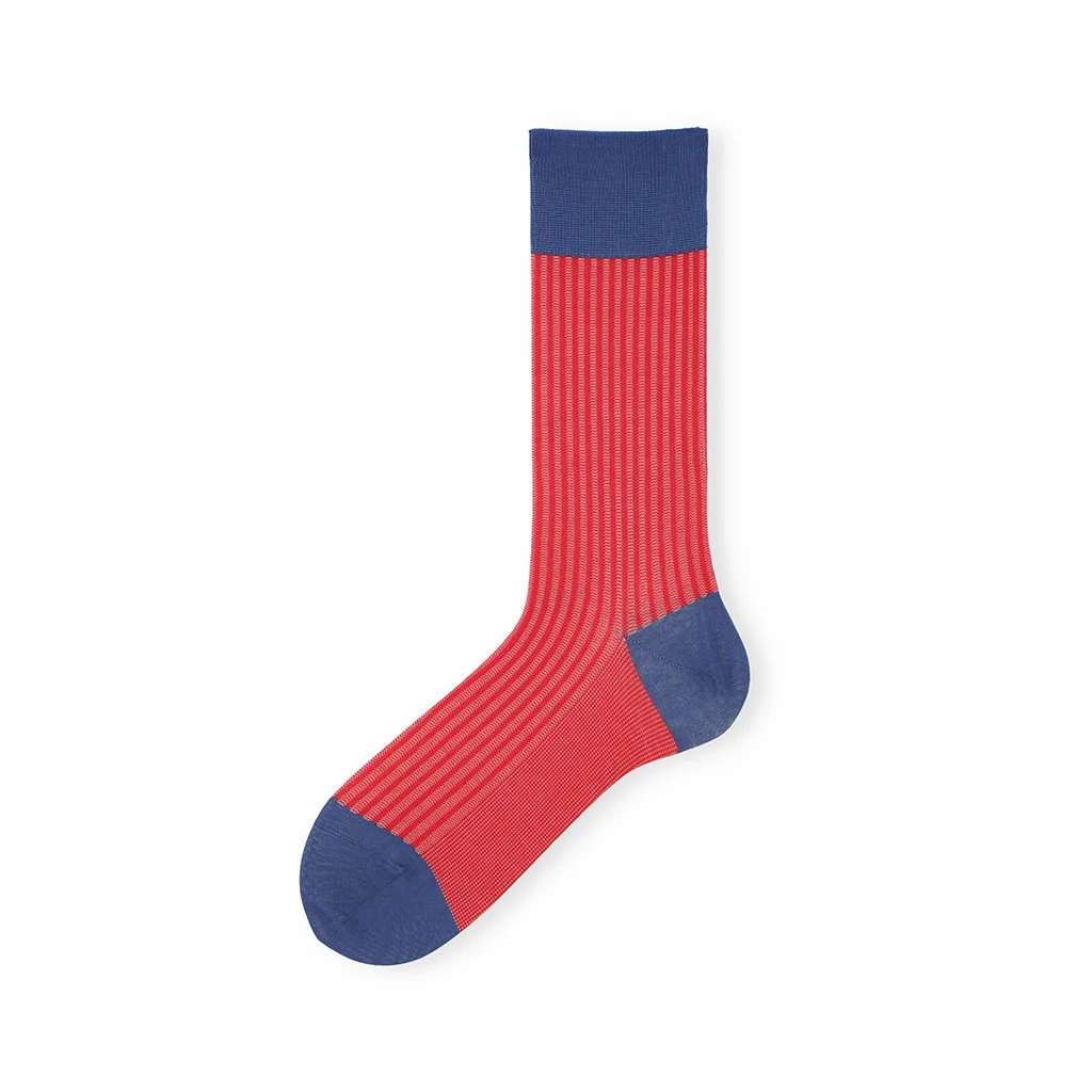 Striped Silky Cotton  Crew Socks - Image 5