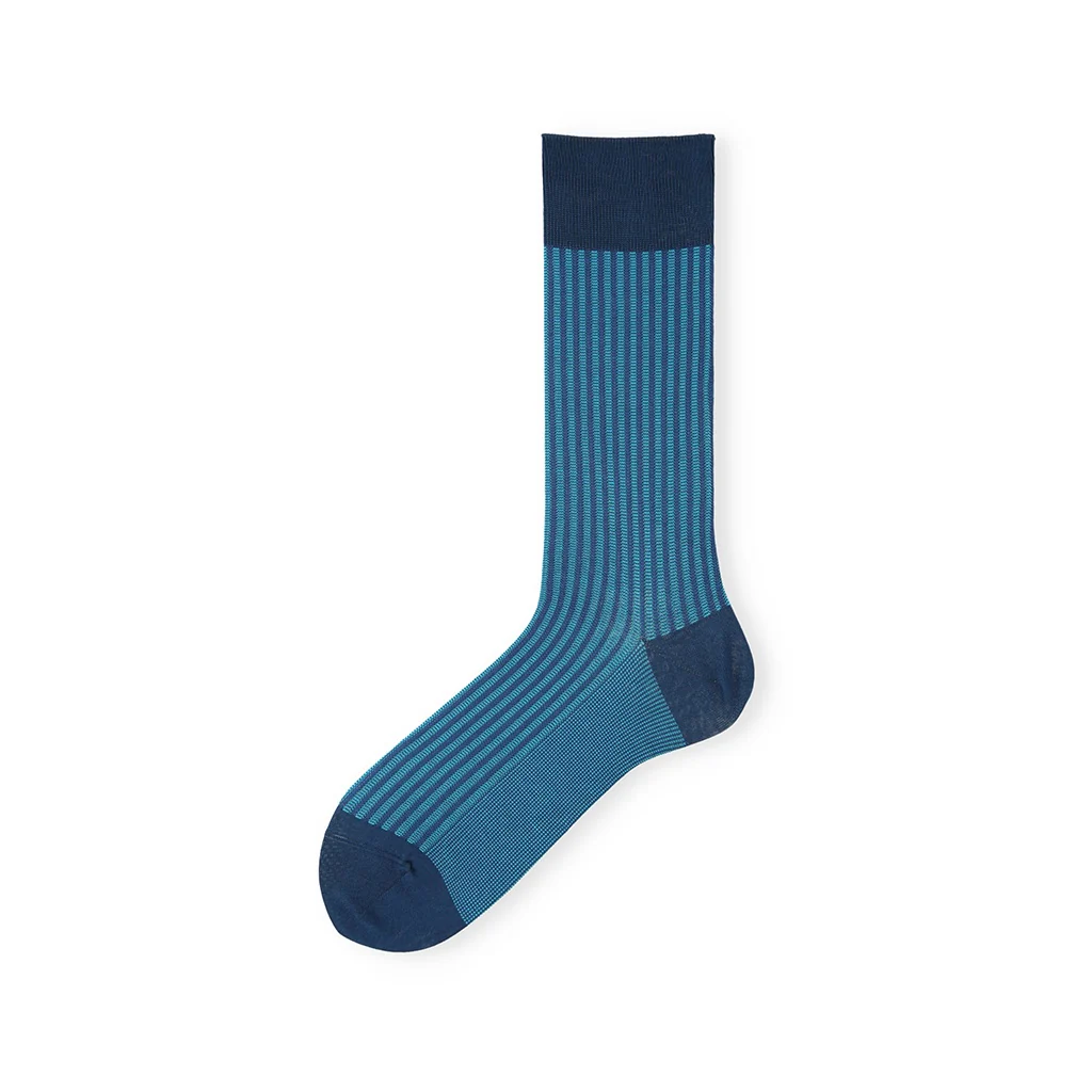 Striped Silky Cotton  Crew Socks - Image 8