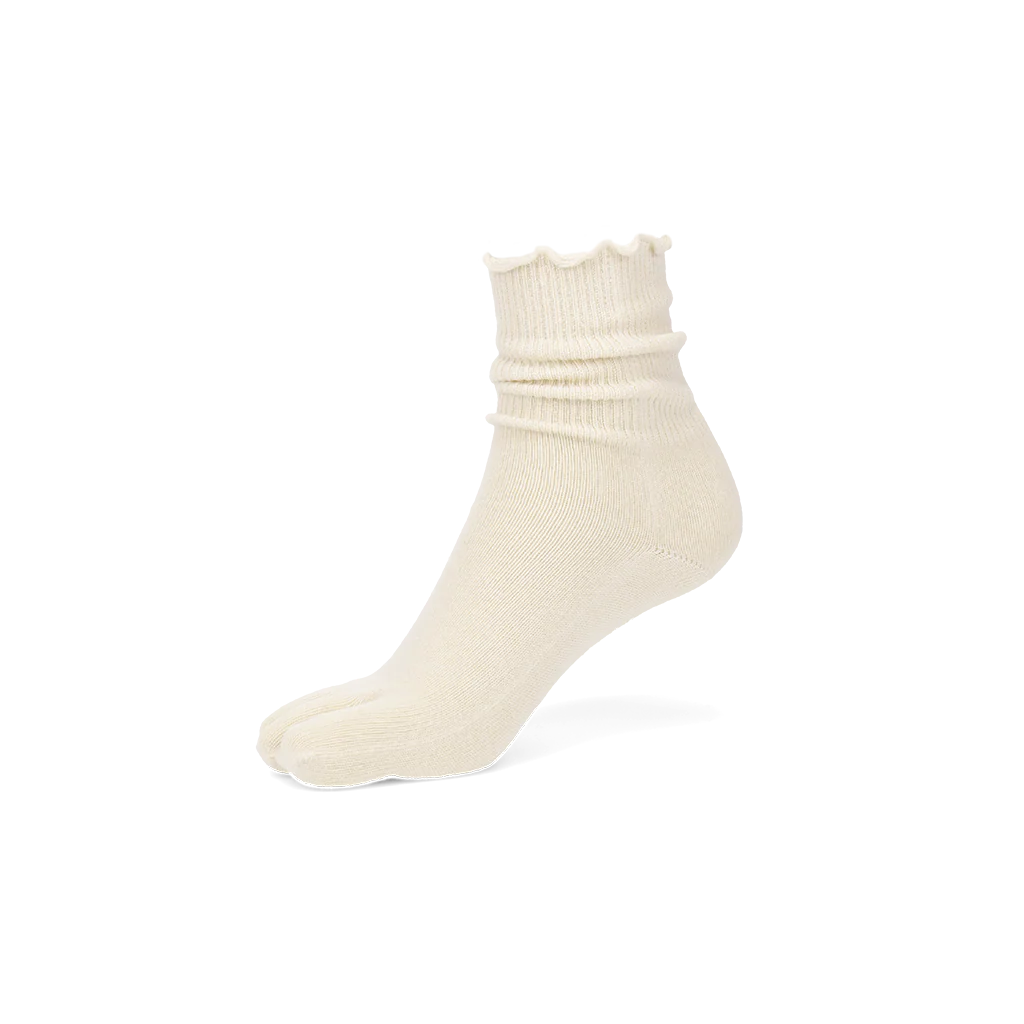 Loose-Fit Cotton Toe  Crew Socks - Image 8