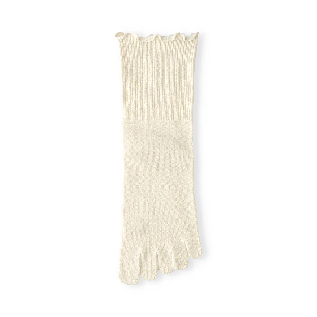 Loose-Fit Cotton Toe  Crew Socks - Image 9