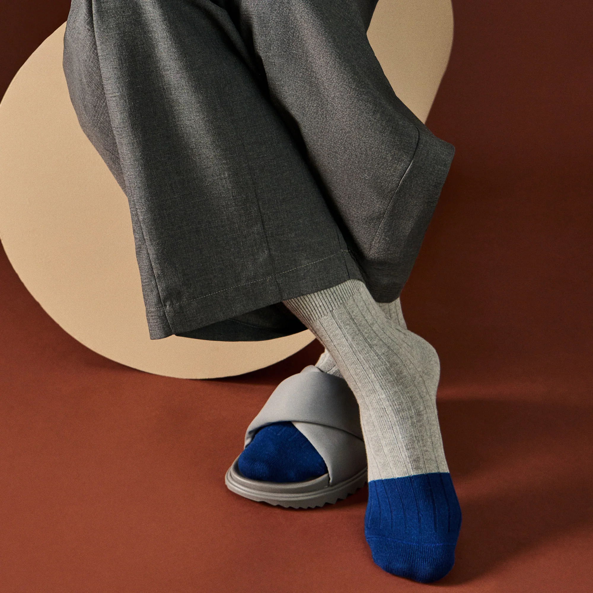 Merino-Toe x Cotton  Crew Socks