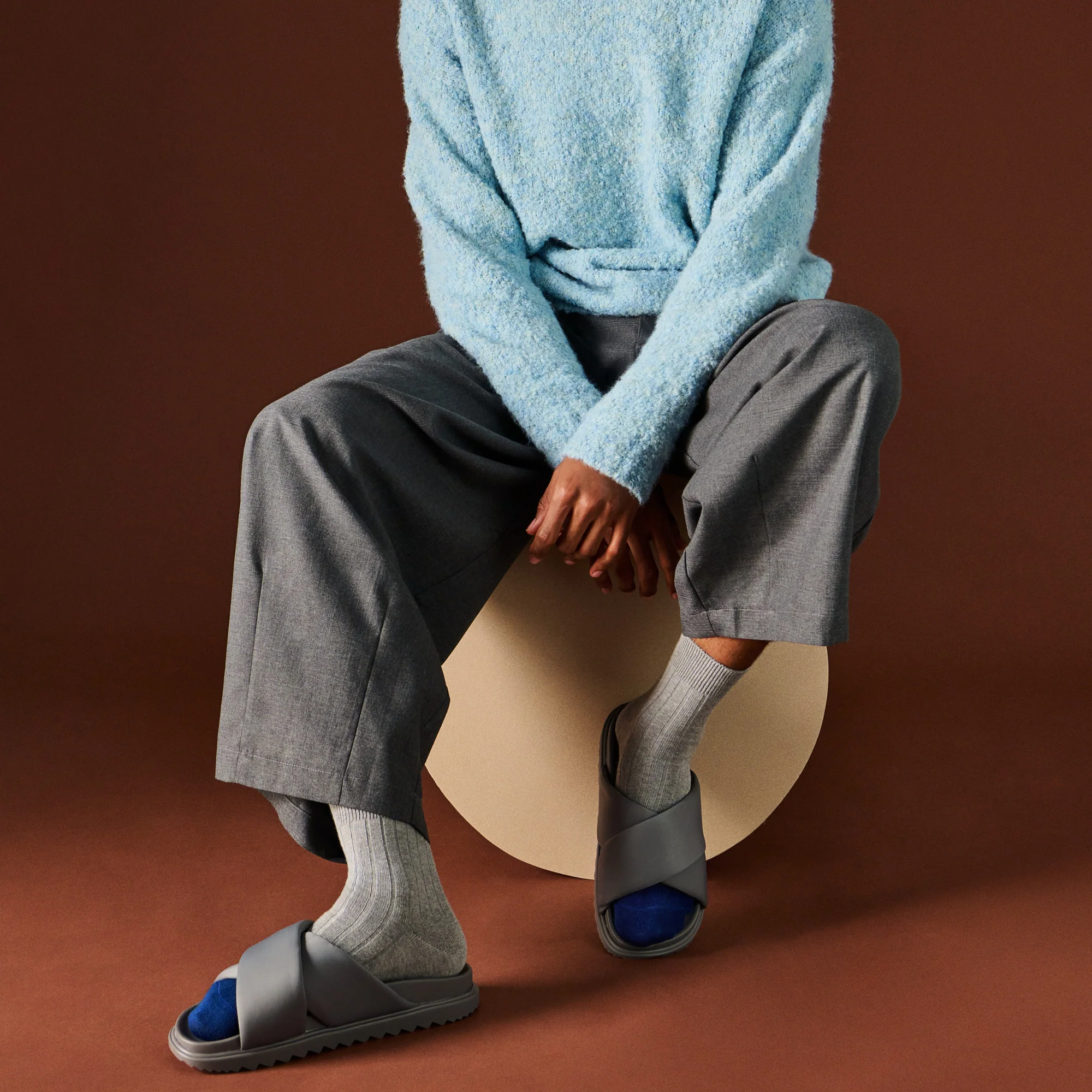 Merino-Toe x Cotton  Crew Socks - Image 2