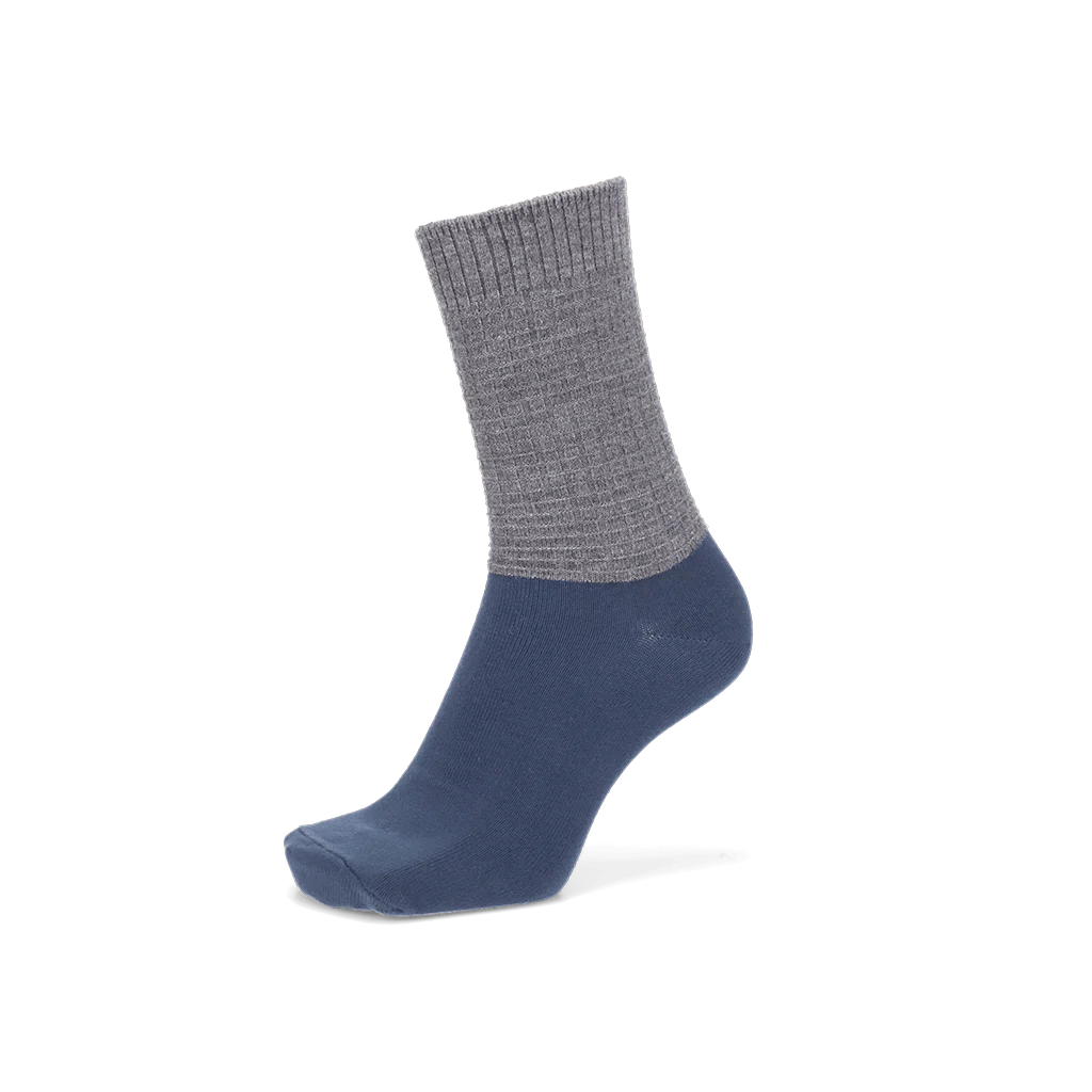 Merino Waffle Ankle x Cotton Foot  Crew Socks - Image 4