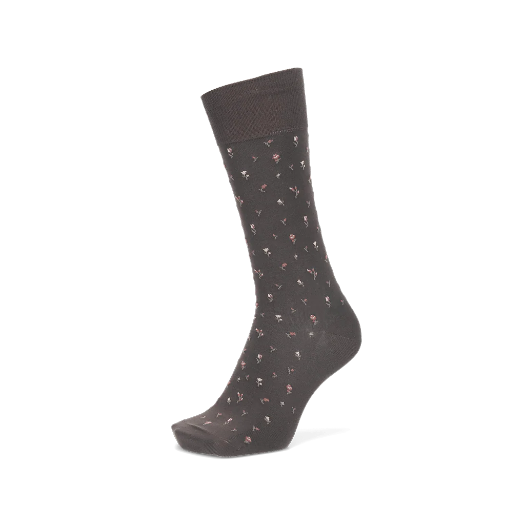 Micro Floral Supima Cotton  Crew Socks - Image 5