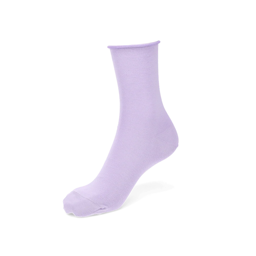 Premium Silky Cotton Plain  Crew Socks - Image 13