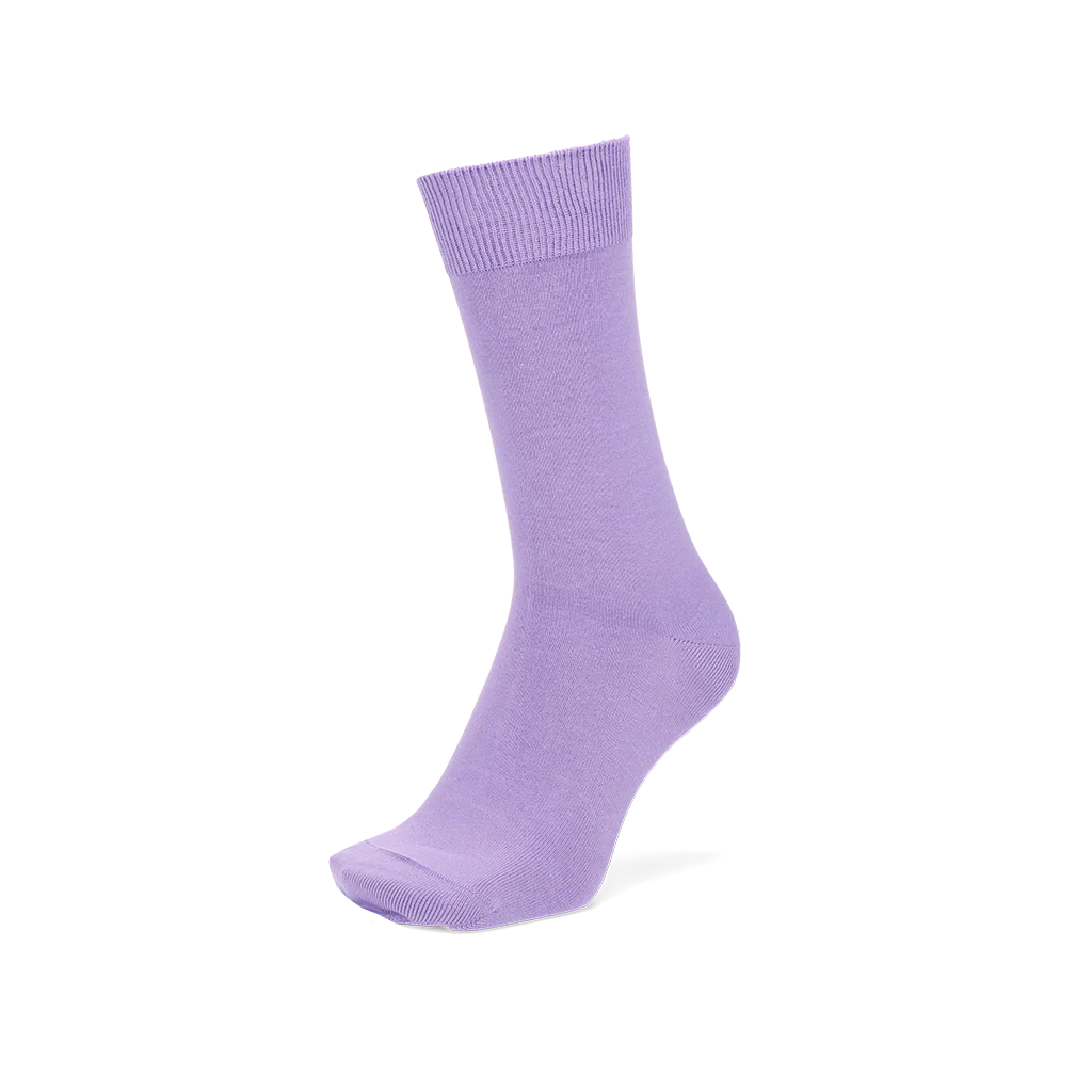 Solid Color Cotton  Crew Socks - Image 4