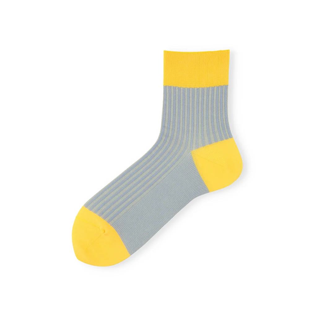Striped Silky Cotton  Quarter Socks - Image 4