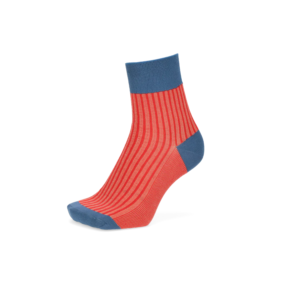 Striped Silky Cotton  Quarter Socks - Image 5
