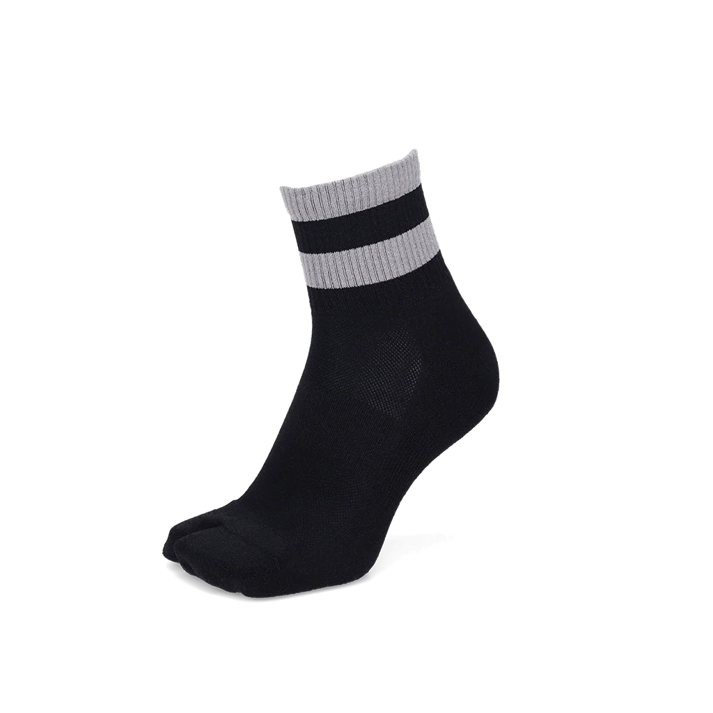 Striped Washi Tabi  Quarter Socks - Image 4