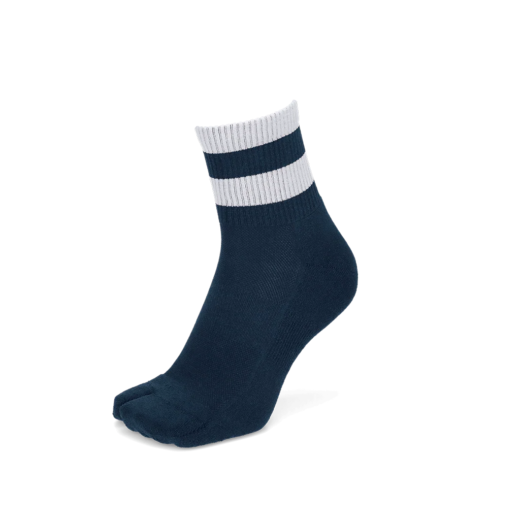 Striped Washi Tabi  Quarter Socks - Image 6