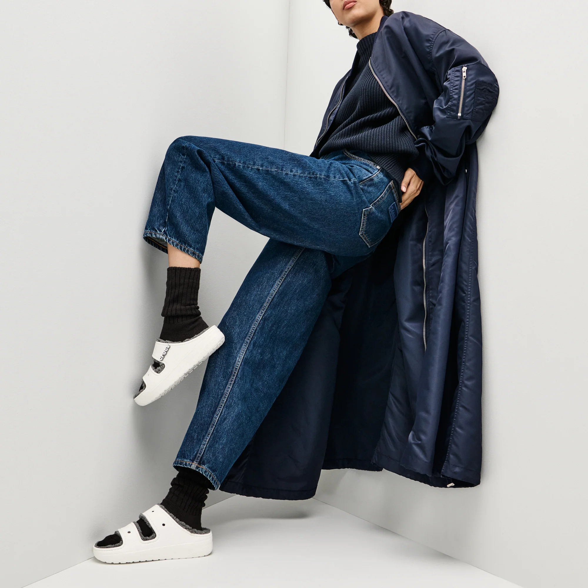 TABIO's COTTON Richell Ribbed  Crew Socks - Image 7