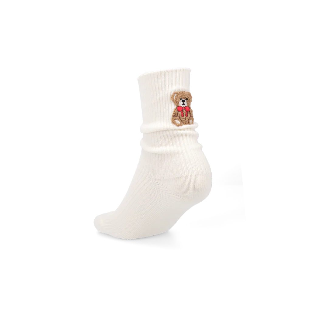 Teddy Bear Cotton  Crew Socks - Image 3