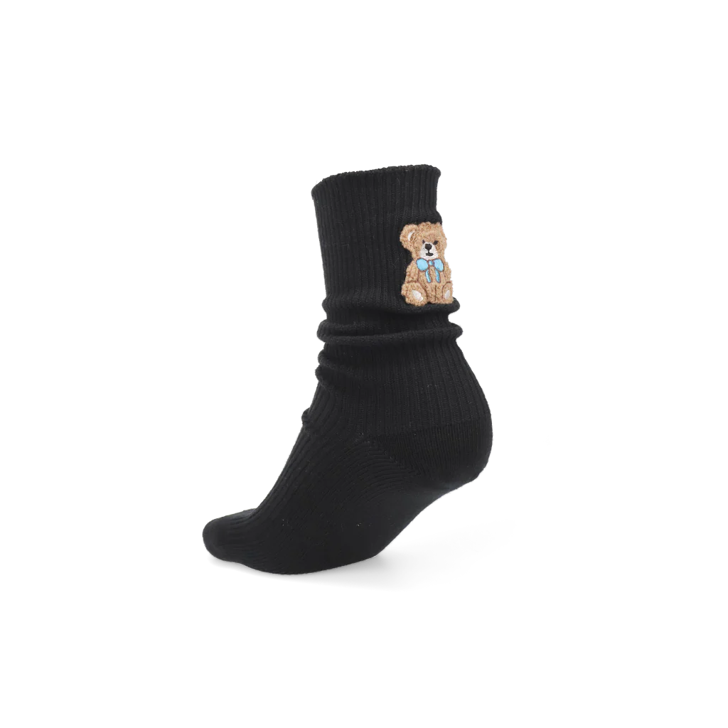 Teddy Bear Cotton  Crew Socks - Image 5