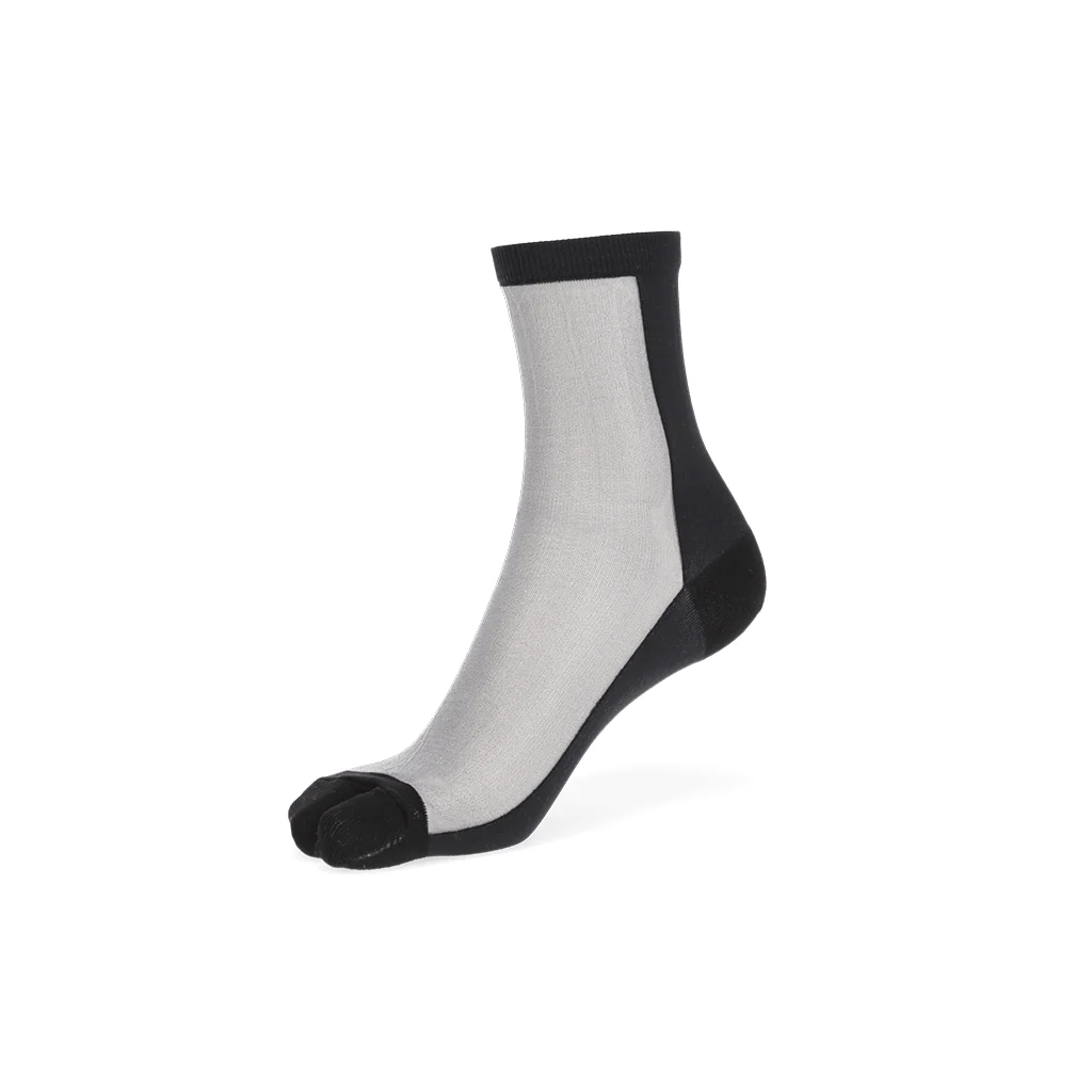 Two-Tone Tabi  Crew Socks - Image 9