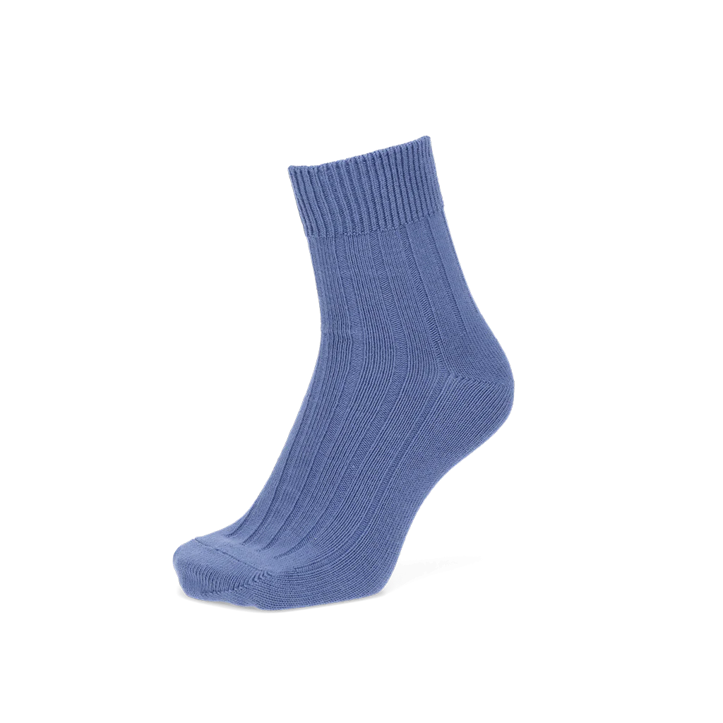 Wide-Ribbed Cotton  Quarter Socks - Image 14