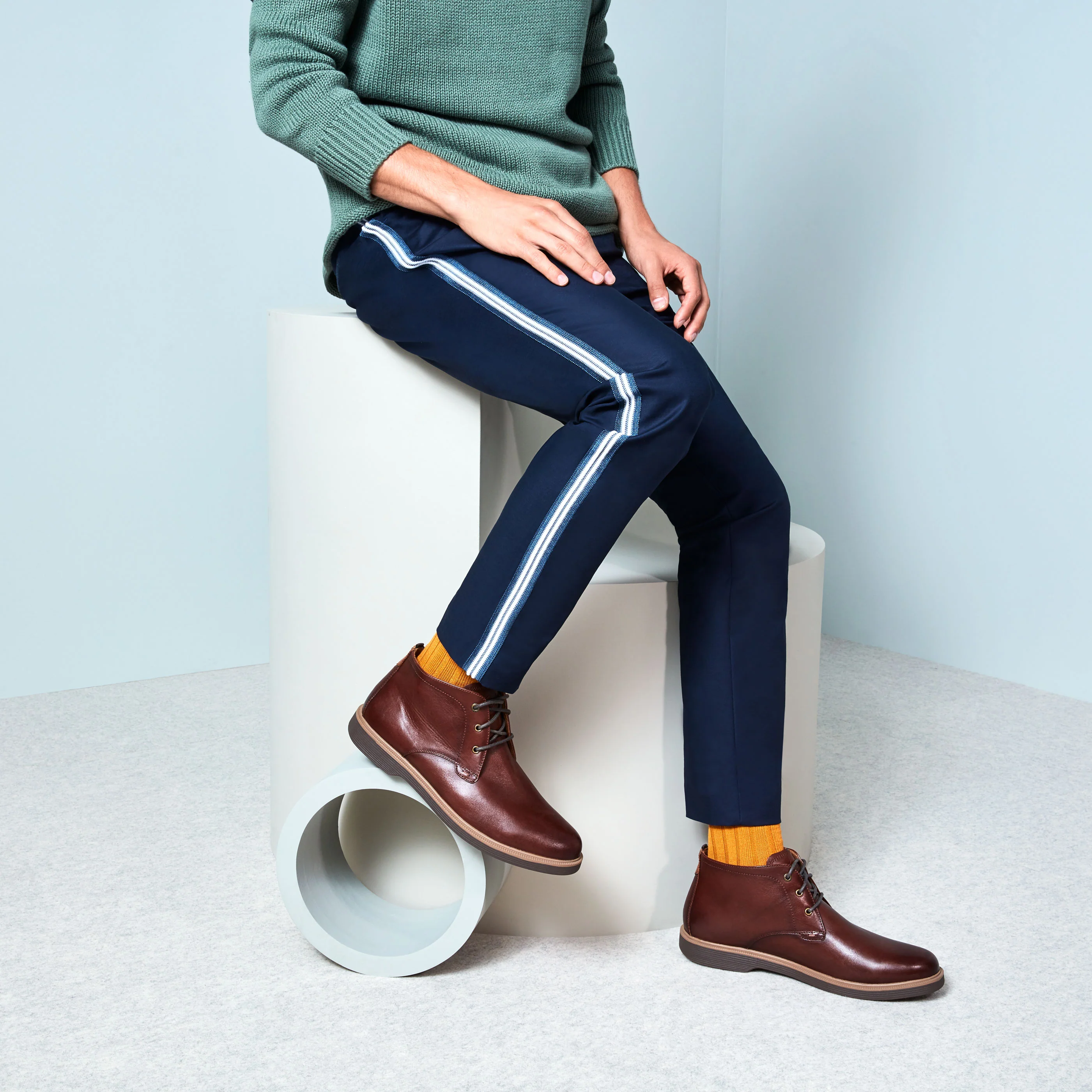 Wide-Ribbed Cotton  Quarter Socks - Image 7